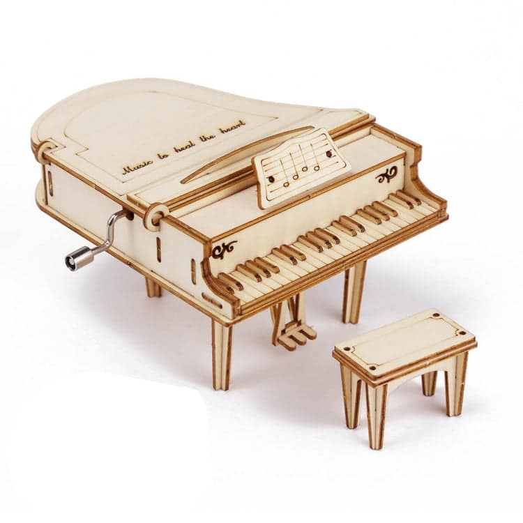 Caixa De Música Diy - Piano De Cauda