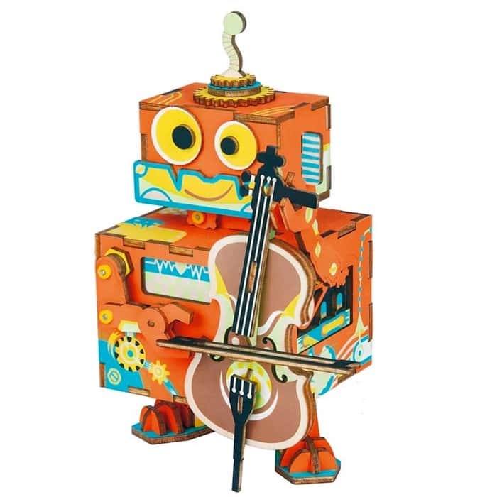Caixa De Música Diy - Robô Músico
